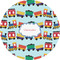 Trains 5" Multipurpose Round Label - Single Sticker