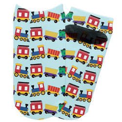 Trains Adult Ankle Socks