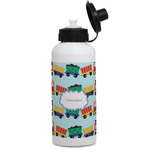 Trains Water Bottles - Aluminum - 20 oz - White (Personalized)