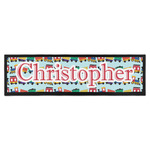 Trains Bar Mat - Large (Personalized)