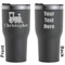 Trains Black RTIC Tumbler - Front and Back