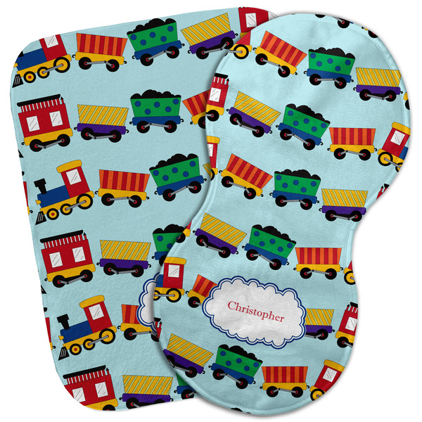 Custom Trains Burp Cloth (Personalized)