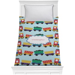 Trains Comforter - Twin (Personalized)