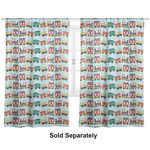 Trains Curtain Panel - Custom Size