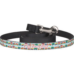 Trains Dog Leash (Personalized)