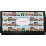 Trains Canvas Checkbook Cover (Personalized)