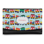 Trains Genuine Leather Women's Wallet - Small (Personalized)