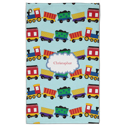 Trains Golf Towel - Poly-Cotton Blend w/ Name or Text
