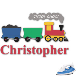 Trains Graphic Iron On Transfer - Up to 15"x15" (Personalized)