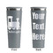 Trains Grey RTIC Everyday Tumbler - 28 oz. - Front and Back