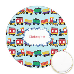 Trains Printed Cookie Topper - 2.5" (Personalized)