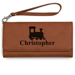 Trains Ladies Leatherette Wallet - Laser Engraved (Personalized)