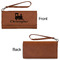 Trains Ladies Wallets - Faux Leather - Rawhide - Front & Back View