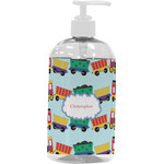 Trains Plastic Soap / Lotion Dispenser (16 oz - Large - White) (Personalized)