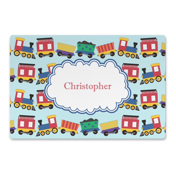 Custom Trains Large Rectangle Car Magnet (Personalized)