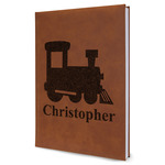 Trains Leatherette Journal - Large - Single Sided (Personalized)