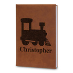 Trains Leatherette Journal - Large - Double Sided (Personalized)