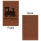 Trains Leatherette Sketchbooks - Small - Single Sided - Front & Back View