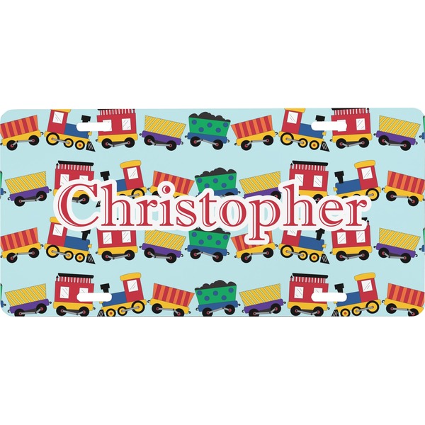 Custom Trains Front License Plate (Personalized)