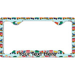 Trains License Plate Frame - Style C (Personalized)