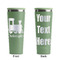 Trains Light Green RTIC Everyday Tumbler - 28 oz. - Front and Back