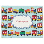 Trains Single-Sided Linen Placemat - Single w/ Name or Text