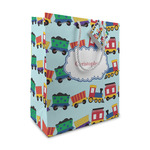 Trains Medium Gift Bag (Personalized)