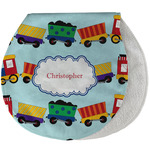 Trains Burp Pad - Velour w/ Name or Text