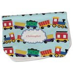 Trains Burp Cloth - Fleece w/ Name or Text