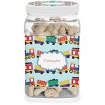 Trains Dog Treat Jar (Personalized)