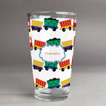 Trains Pint Glass - Full Print (Personalized)