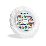 Trains Plastic Party Appetizer & Dessert Plates - 6" (Personalized)