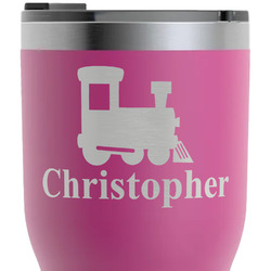 Trains RTIC Tumbler - Magenta - Laser Engraved - Double-Sided (Personalized)