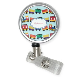 Trains Retractable Badge Reel (Personalized)
