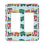 Trains Rocker Style Light Switch Cover - Two Switch