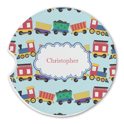 Trains Sandstone Car Coaster - Single (Personalized)