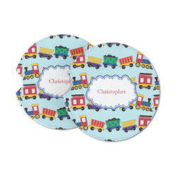 Trains Sandstone Car Coasters - Set of 2 (Personalized)