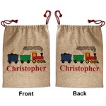 Trains Santa Sack - Front & Back (Personalized)