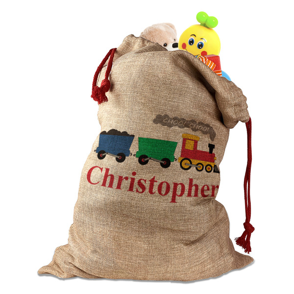 Custom Trains Santa Sack (Personalized)