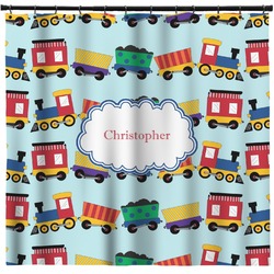 Trains Shower Curtain - Custom Size (Personalized)