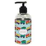 Trains Plastic Soap / Lotion Dispenser (8 oz - Small - Black) (Personalized)