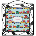 Trains Square Trivet (Personalized)