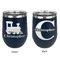 Trains Stainless Wine Tumblers - Navy - Double Sided - Approval