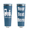 Trains Steel Blue RTIC Everyday Tumbler - 28 oz. - Front and Back