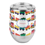 Trains Stemless Wine Tumbler - Full Print (Personalized)