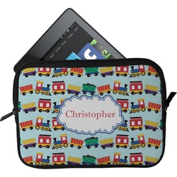 Trains Tablet Case / Sleeve - Small (Personalized)