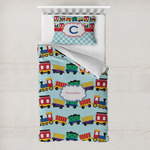 Trains Toddler Bedding w/ Name or Text