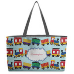 Trains Beach Totes Bag - w/ Black Handles (Personalized)