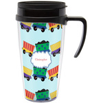 Trains Acrylic Travel Mug with Handle (Personalized)