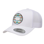 Trains Trucker Hat - White (Personalized)